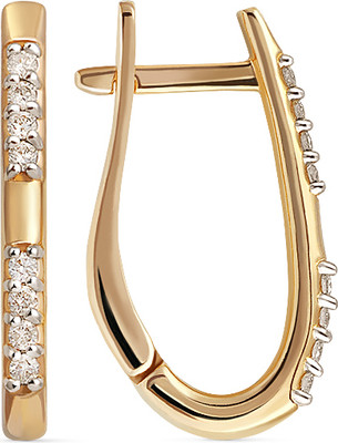 Серьги из красного золота Кристалл CJ49600226773 (с бриллиантами)