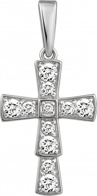 Подвеска из белого золота Кристалл CL73700226773 (с фианитами)