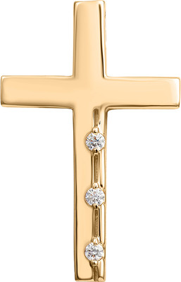 Подвеска из красного золота Кристалл CN13100226773 (с фианитами)