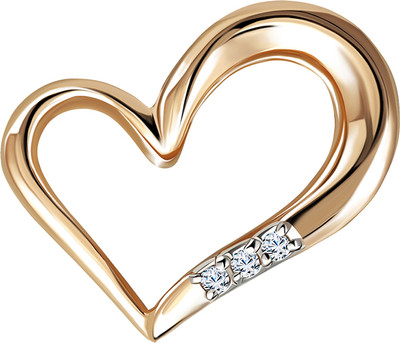 Подвеска из красного золота Кристалл CN19200226773 (с фианитами)