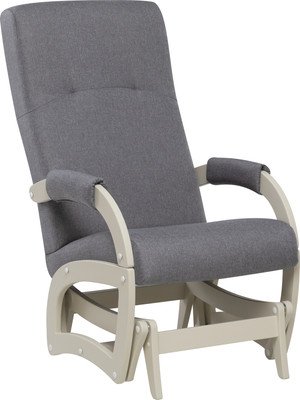 Кресло-маятник Импэкс Leset Хельга  (слоновая кость/ткань Savana Plus Mouse серый)