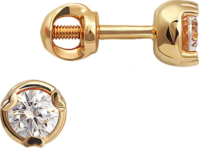 Серьги из красного золота Кристалл CJ94500226773 (с фианитами)