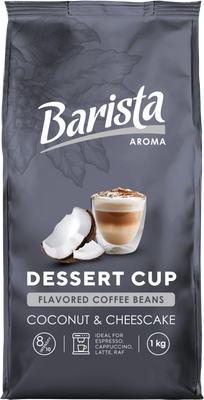 Кофе в зернах Barista Aroma Десертная чашка со вкусом кокоса и чизкейка (1кг)