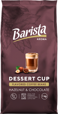 Кофе в зернах Barista Aroma Десертная чашка со вкусом фундука и шоколада (1кг)