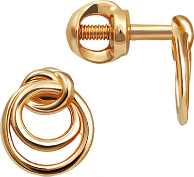 Серьги из красного золота Кристалл CL14100226773