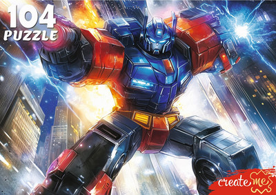 Пазл РЫЖИЙ КОТ Трансформер в городе / УК104-2391