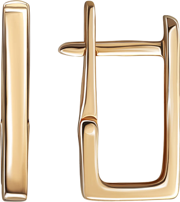 Серьги из красного золота Кристалл CM78800226773