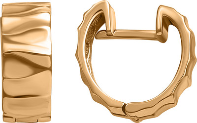 Серьги из красного золота Кристалл CN14000226773