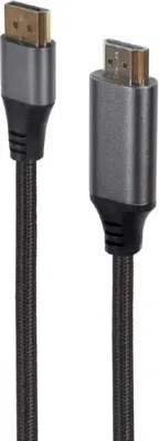 Кабель Cablexpert DisplayPort HDMI  CC-DP-HDMI-4K-6 (1.8м, черный)
