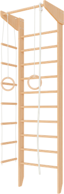 Шведская стенка Крепыш 01 (базовая комплектация, лак)