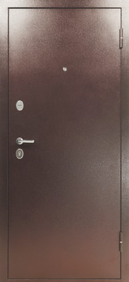 Входная дверь Промет Титан 2050/960/R  (мет/мет антик медь)