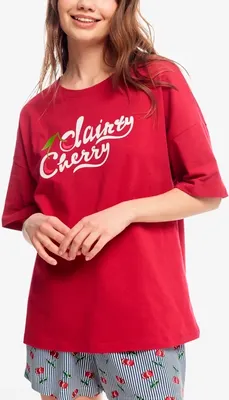 Футболка домашняя Milavitsa 9426 (р.170/176-108, вишневый сироп)