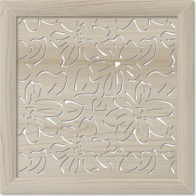 Экран для радиатора Стильный Дом Цветы 60х60см (дуб сонома)