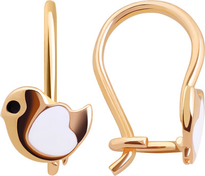 Серьги из красного золота Кристалл CG30300226773