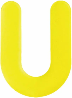 Клинья для выравнивания плитки Пластик Руси Подковы дистанционные 1.0мм (50шт, желтый)