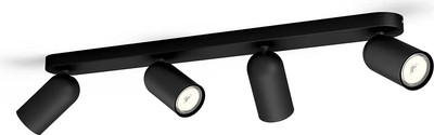Спот Philips Pongee Bar/Tube Black 4xNW 230V / 915005531601