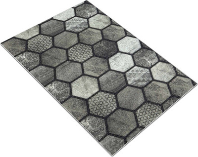Коврик грязезащитный Shahintex Digital Print (15) Мозаика 100х150 / 818617 (серо-оливковый S)