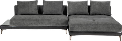 Диван угловой Домовой Римини Ри-4УСнр-Пм (Santos 23 Lord 22 Black)