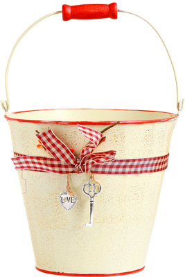 Кашпо Take It Easy Ведерко Рустад / 10547458 (бежевый)