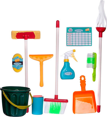 Набор хозяйственный игрушечный Abtoys Генеральная уборка / PT-01654 (зеленый)