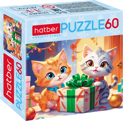 Пазл Hatber Забавные котики / 60ПЗ5_32855 (60эл)
