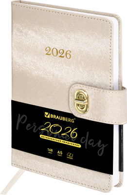 Ежедневник Brauberg 2026 / 117369 (бежевый)