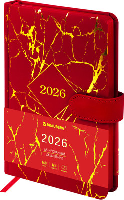 Ежедневник Brauberg 2026 / 117471 (красный)