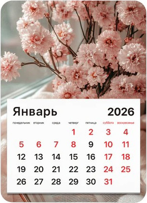 Календарь магнитный Brauberg 2026 / 117288