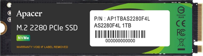 SSD диск Apacer 1TB (AP1TBAS2280F4L-1)