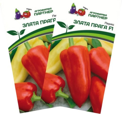 Набор семян Агрофирма Партнер Перец сладкий Злата Прага F1 (2шт)