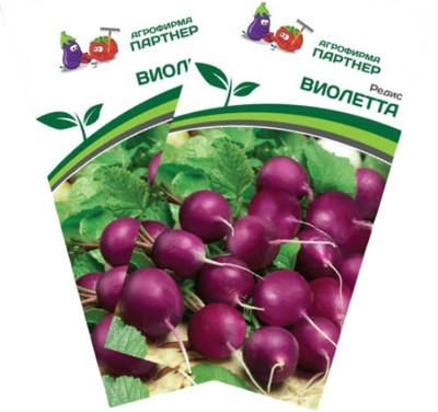 Набор семян Агрофирма Партнер Редис Виолетта (2шт)