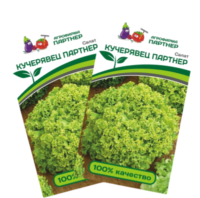 Набор семян Агрофирма Партнер Салат листовой Кучерявец Партнер (2шт)