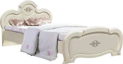 Полуторная кровать Кастанье Щара 120 / СП 002-07 (слоновая кость)