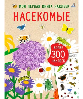 Развивающая книга Робинс Моя книга наклеек. Насекомые (9785436610061)