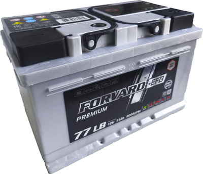 Автомобильный аккумулятор FORVARD EFB Premium 800A LB3 низкий 12V77 AH/L3B / FEPLB3.77.800.SMF (77 А/ч)