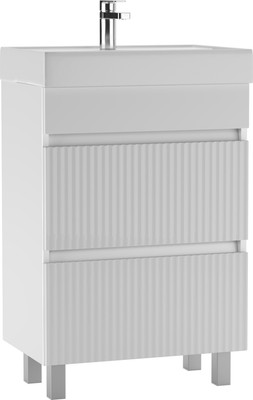 Тумба под умывальник Айсберг Фостер 60 Бриз с двумя ящиками В2
