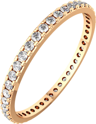 Кольцо из розового золота ZORKA 280010.9K.R (р.16.5, с фианитами)