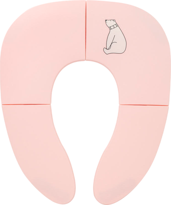 Детская накладка на унитаз NINO Compact складная (розовая)