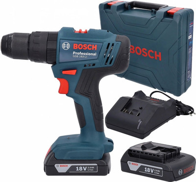 Профессиональная дрель-шуруповерт Bosch GSB 183-LI (0.601.9K9.100)