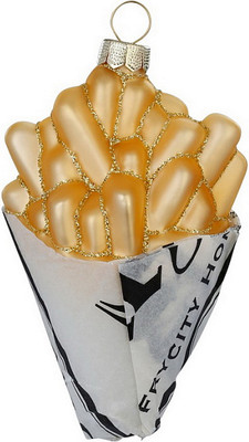 Елочная игрушка Inge's Christmas Figural Glass Ornaments Картофель фри / 65043H120