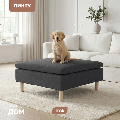 Пуф Mio Tesoro Линту Lintu Pufa (Ultra Grafit)