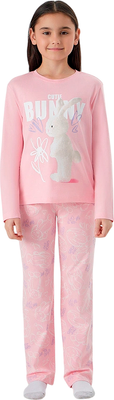 Пижама детская Mark Formelle 567755 (р.134-68, розовый/милые зайчики на розовом)
