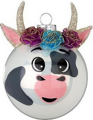 Шар новогодний Inge's Christmas Christmas Pets Корова / 40440H812_6
