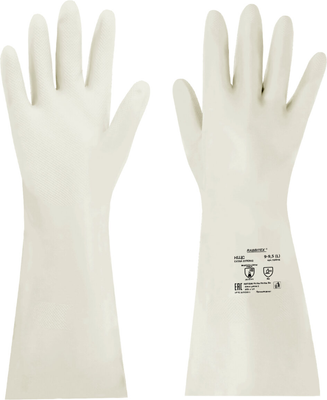 Перчатки защитные Rabbitex КЩС Extra Strong / 700916 (L, белый)