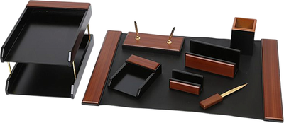 Настольный набор Wenzhou Bochenxuan Crafts 594384 (8пр, орех)