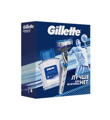 Набор для бритья Gillette Mach3 Turbo 3D Станок+1 кассета+Лосьон после бритья Arctic Ice (50мл)