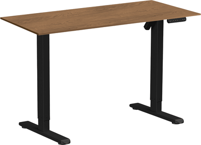 Стол с подъемным механизмом WellDesk WDE Basic 120x67.5х1.8  (черный/дуб стирлинг)