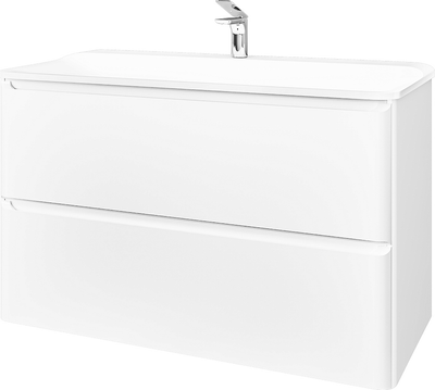 Тумба под умывальник Raval Welto 100 / Wel.01.100.2/P/W/RL (подвесная, белый)