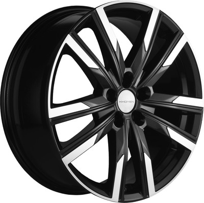 Литой диск Khomen KHW1905 Haval 7/7x 19x7.5" 5x114.3мм DIA 64.1мм ET 40мм (Black FP)
