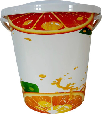 Ведро Русспласт Декор Апельсин РП-1014-ДАБ (белый)